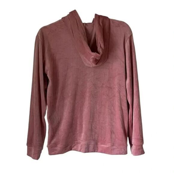 S2 Velour Blush Pink Full Zip Hoodie Size‎ Medium - Picture 3 of 6